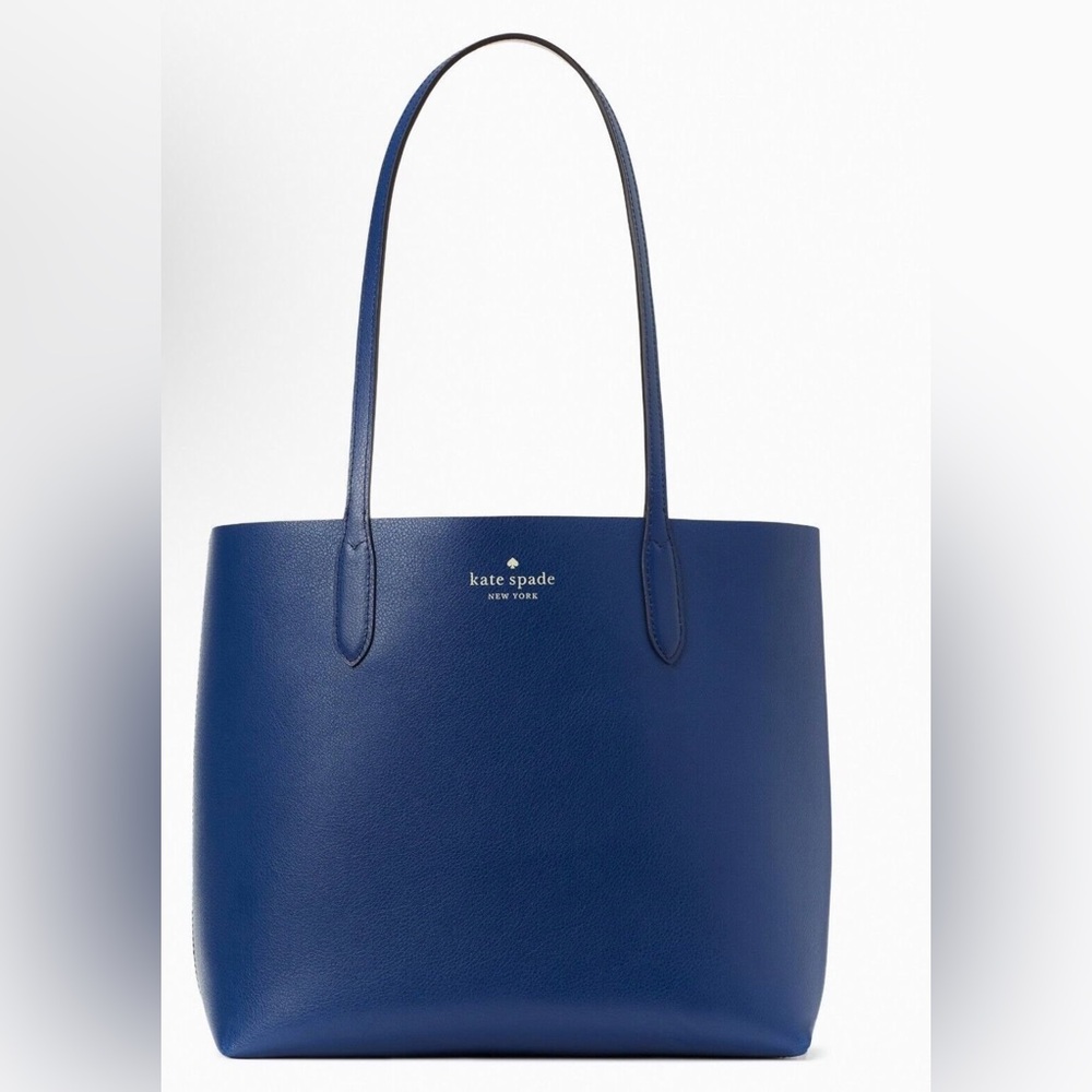 Kate Spade Pink Tote Bag with Blue Pouch - Picture 5 of 6